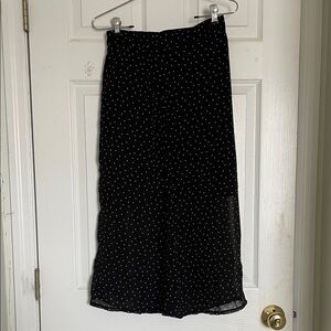 Love Black and White Polka Dot Maxi Skirt